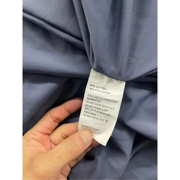 Meshki blue deep V midi dress Size 12 - Picture 9 of 11